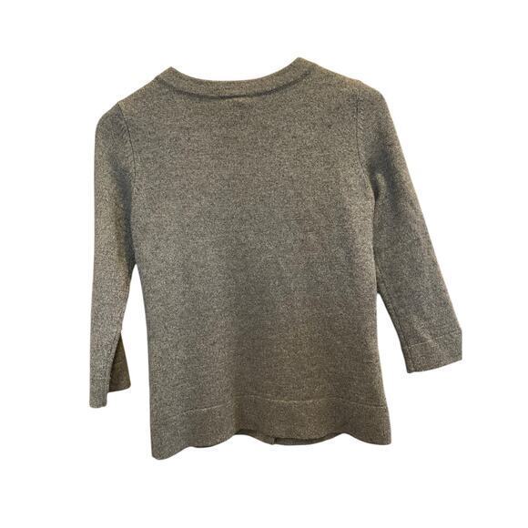 Ann Taylor Women Small Wool Cardigan Button Panel Sweater Merino‎ Wool Rabbit - Picture 8 of 11